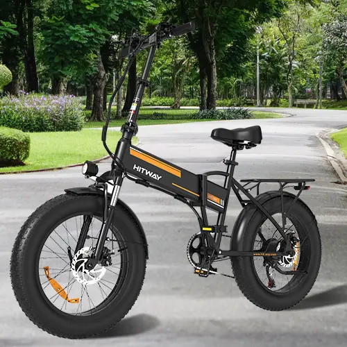 BICICLETA HITWAY BK10S (negro-naranja)